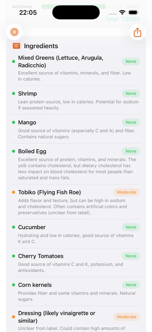 FoodLens screenshot 4