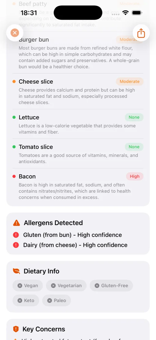 FoodLens screenshot 6
